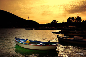 ithaca greece boat